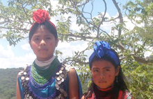 Photograph of two Guarani girls.